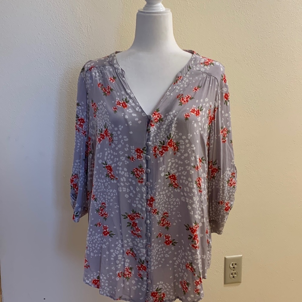 Torrid 3/4 Sleeve "Harper" Top size 1